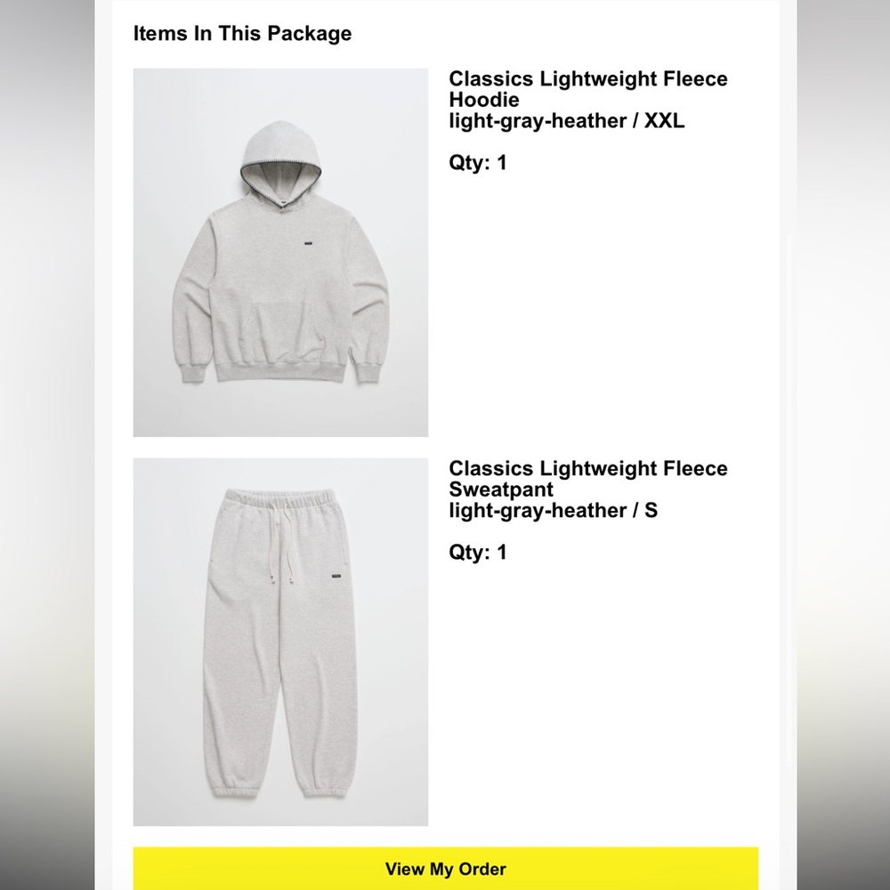 Madhappy Light Gray Heather Sweatpants